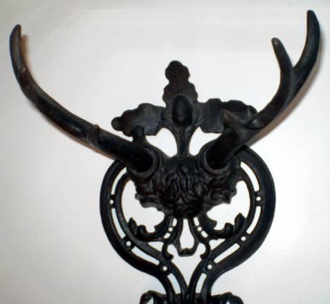 Вешалка-рога. Чугун, Куса, 1986 г Челябинск