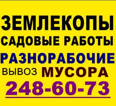 248-60-73 Землекопы.Земляные,садовые работы Казань