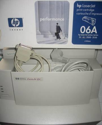 Принтер HP LaserJet 6L с запасным картриджем Москва