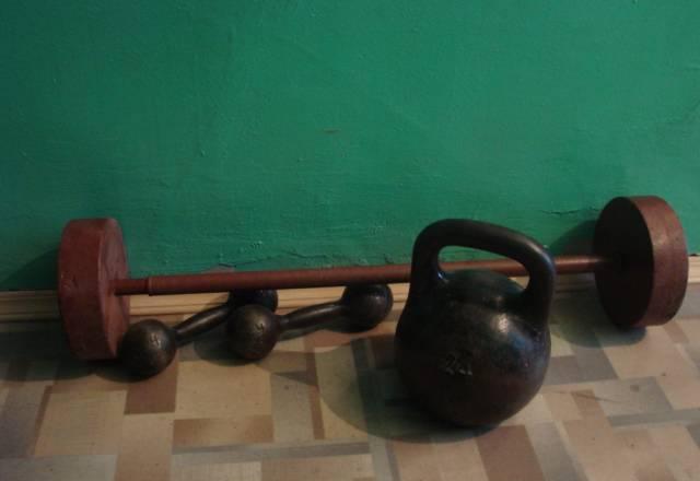 Штанга 30кг,гантели по 4кг,гиря 24кг Санкт-Петербург