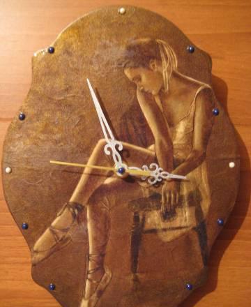 Часы настенные "Балет" Новые. Ручная работа Москва
