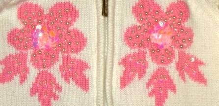 Расшитая пайетками и жемчугом (110см)-хлопок Москва