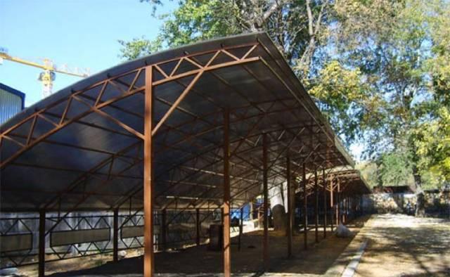 Навес для автостоянки Москва