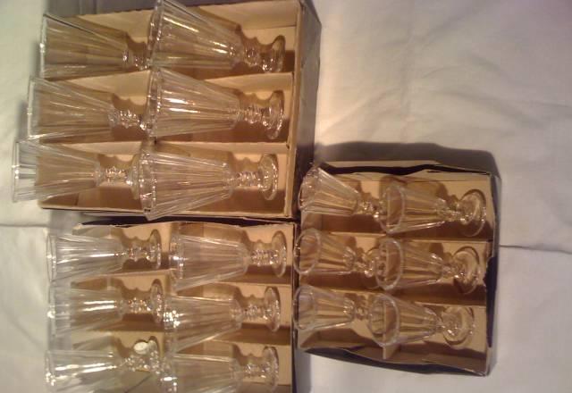 Новые хрустальные рюмки ( лафитники ) Санкт-Петербург