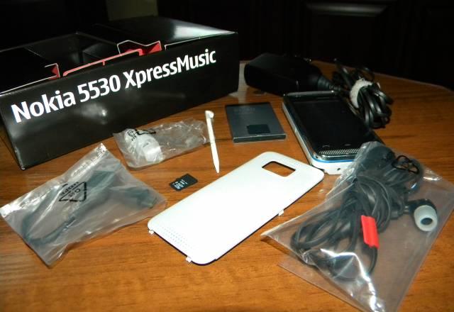 Nokia 5530 XpressMusic, White Blue Москва