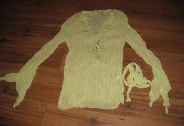 Салатовая туника 46 р-р привозная новая Москва