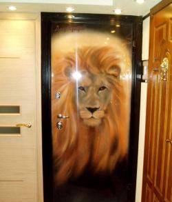 Бронированные двери с художественной аэрографией Ульяновск