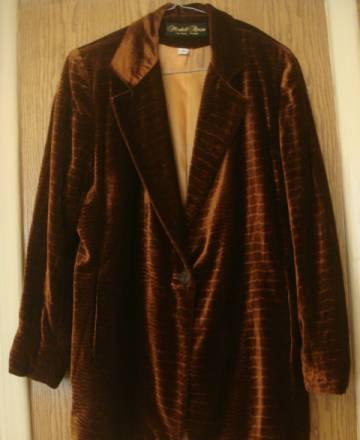 Велюровый пиджак Marshall Rousso. США Москва
