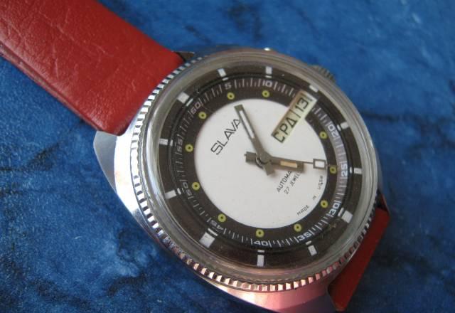 Часы "слава" автомат 2мчз СССР Москва