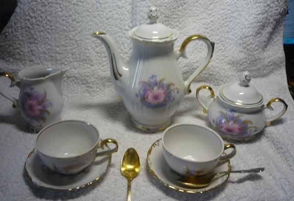 Кофейный .сервиз + 6коф.ложек с позол Санкт-Петербург