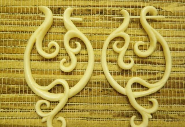 Серьги из кости Москва