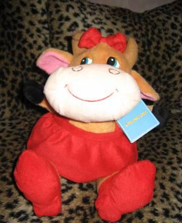 Новая мягкая игрушка "Коровка" музыкальная Москва