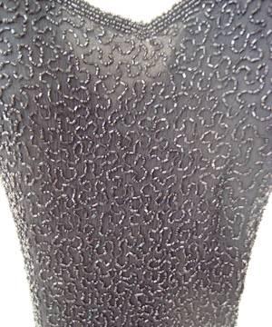 Коктельное черное платье все вышито бисером Москва