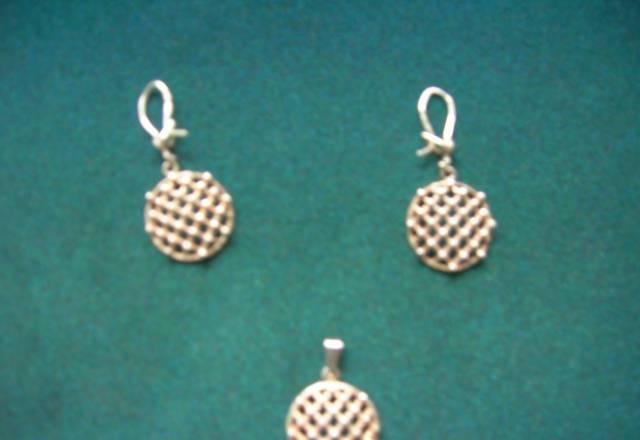 Набор серьги + кулон серебро Санкт-Петербург