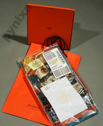 Платок hermes,оригинал с чеками, 100 шелк Москва