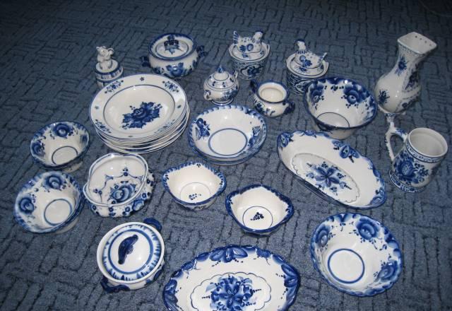 Гжель тарелки Москва