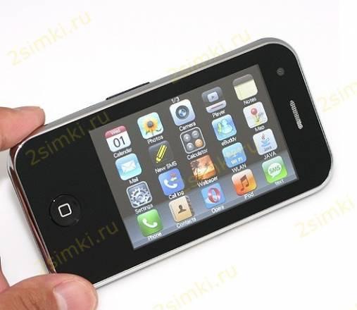 Dapeng T2000 (копия Apple iPhone 3G)+ 2sim, qwerty Москва