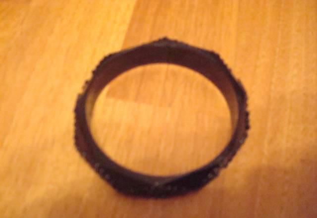 Браслет черный пластиковый Санкт-Петербург