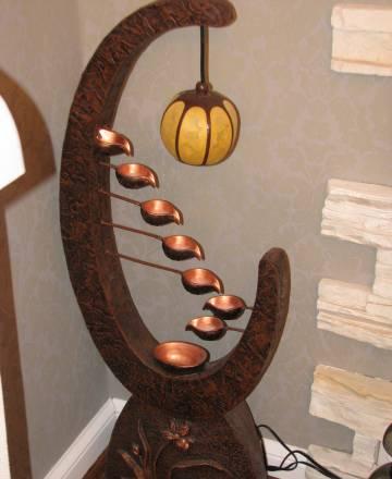 Фонтан из гранитной крошки с подсветкой Москва