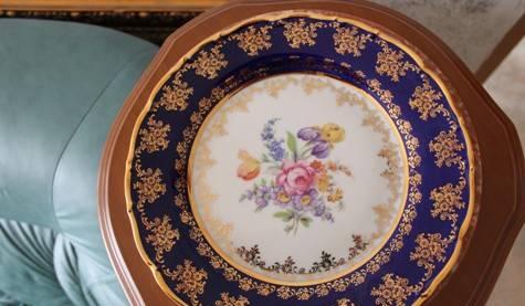 Тарелка чехия кобальт Москва
