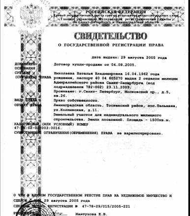 Тосненский район, Тельмана (Колпино) Санкт-Петербург