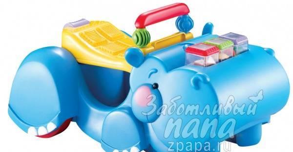 Бегемот-каталка Fisher price Москва