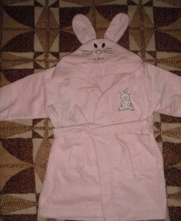 Розовый халат "заяц" Москва