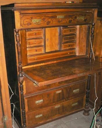 Секретер,стиль Бидемейер.Дуб,орех,резьба.Германия,1840г. Москва