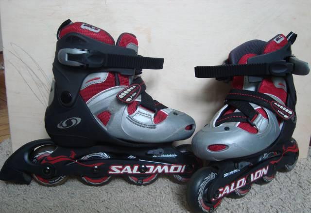 Ролики Salomon z elite red, размер 30-34 Санкт-Петербург