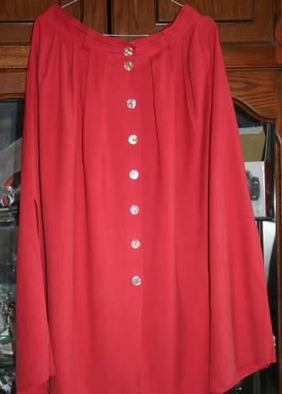 Лёгкая юбка кораллового цвета 52-54 нат.шёлк Санкт-Петербург