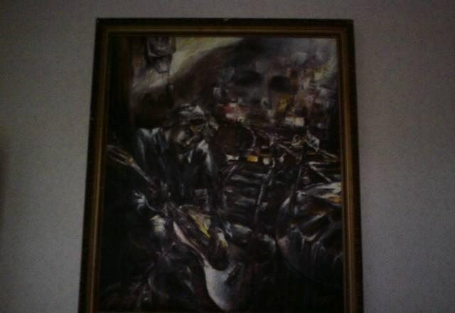 Е.П. Аксенов "Вдали от дома" 1993 год.89х105 Москва