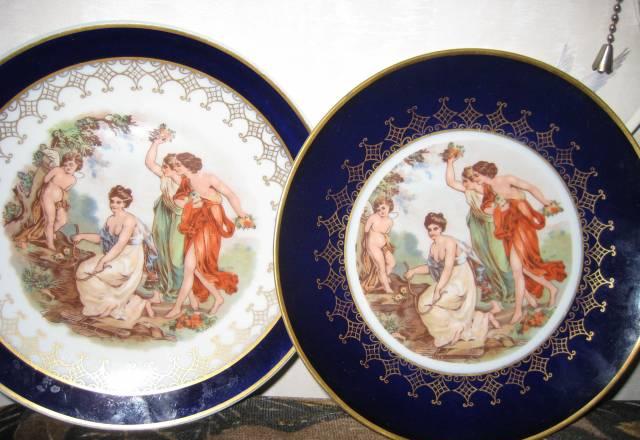 Тарелки кобальтовые декоративные Москва