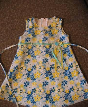 Платье в цветочек. Хлопок Москва
