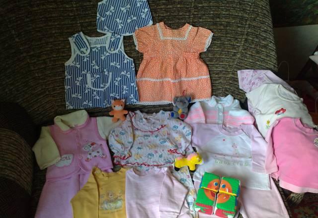 Пакет из 13 вещей на девочку 6-12 мес Москва