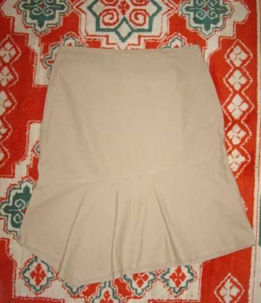 Бежевая льняная юбка из каталога Ла Редут, р. 48 Москва