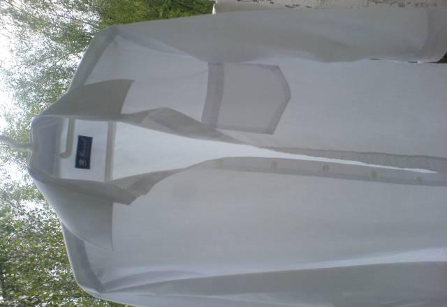 Белая выходная хлопковая рубашка Москва