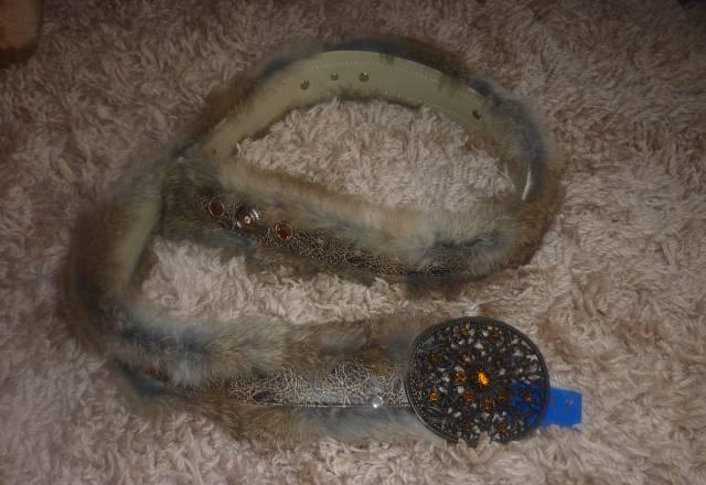 Ремень с мехом (зайчик) Москва