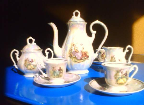 Сервиз кофейный, Мадонна, перламутровый, импорт Санкт-Петербург