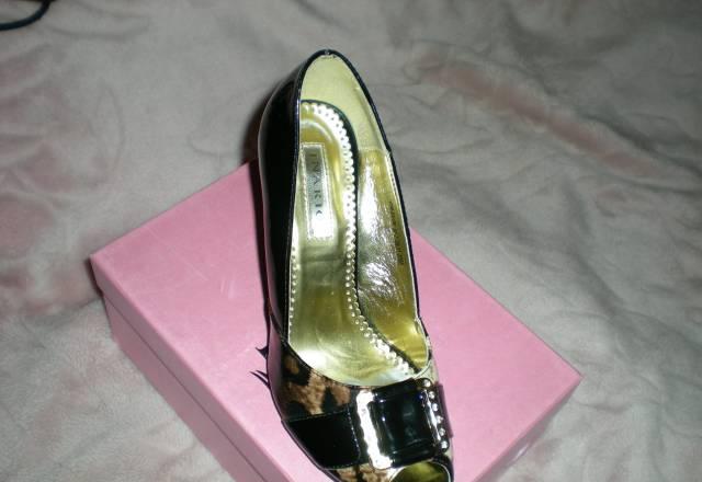 Черно-тигровые туфли Москва