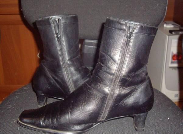 Изящные черные полусапожки, размер 41 Москва