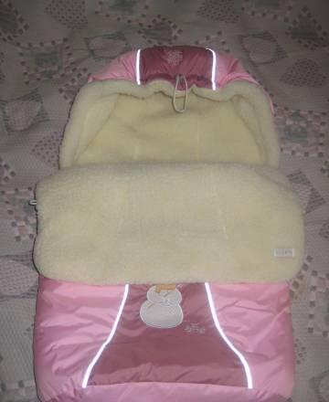 Теплый конверт из натуральной овчины Москва