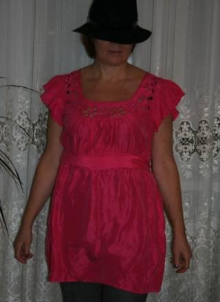 Привозное нов платье-туника нат.шёлк с ришелье 50 Санкт-Петербург