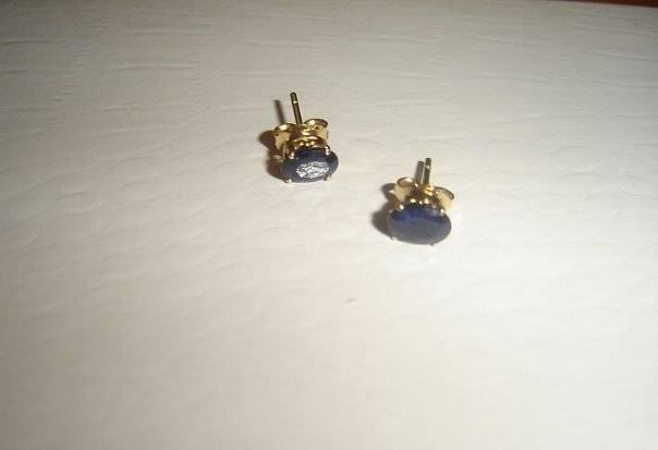 Серьги - вставки сапфиры Санкт-Петербург