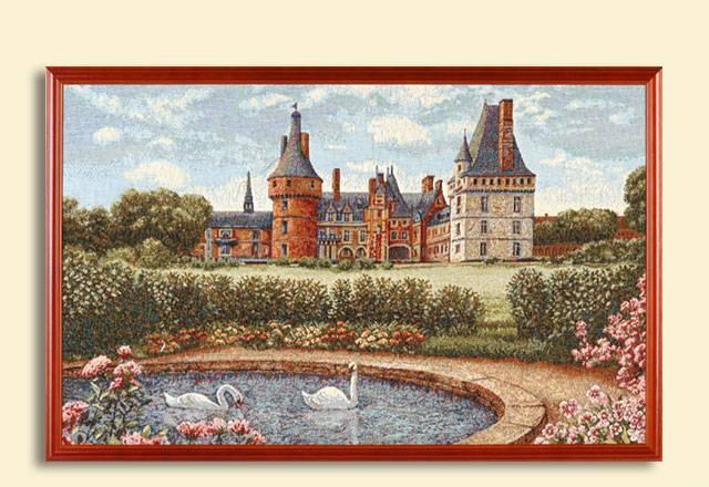 Картина-гобелен в золотой раме-Легенда Франции Москва