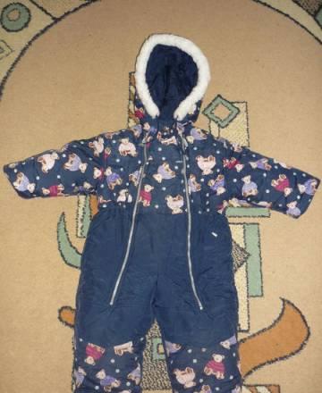Комбез зимний теплый, 92 рост почти даром Москва