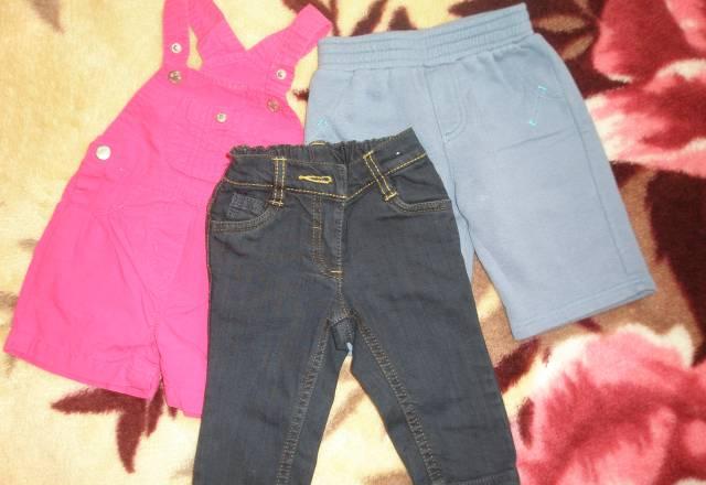 Джинсы,брюки,полукомбезик хлопок унисекс 3-6м Москва