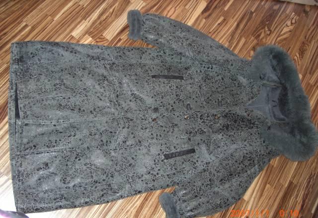 Очень красивая дублёнка с рисунком и капюш 50-54 Москва