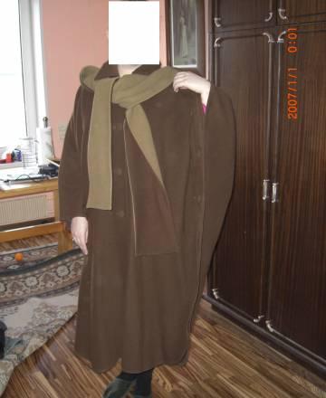 Шикарный пончо кашемир с капюш 50-54 Москва