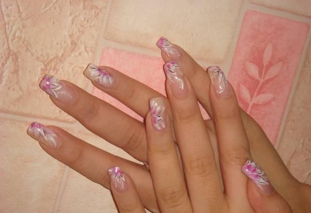 Качественное наращивание ногтей акрил гель Москва