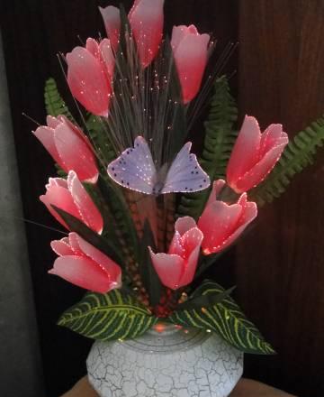 Настольная лампа цветы(ночник) Москва